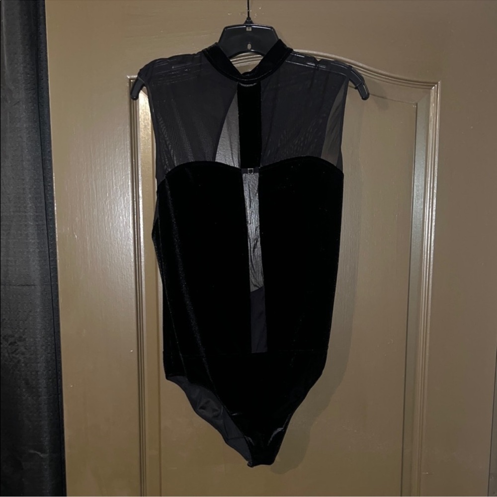 Black Sheer Bodysuit